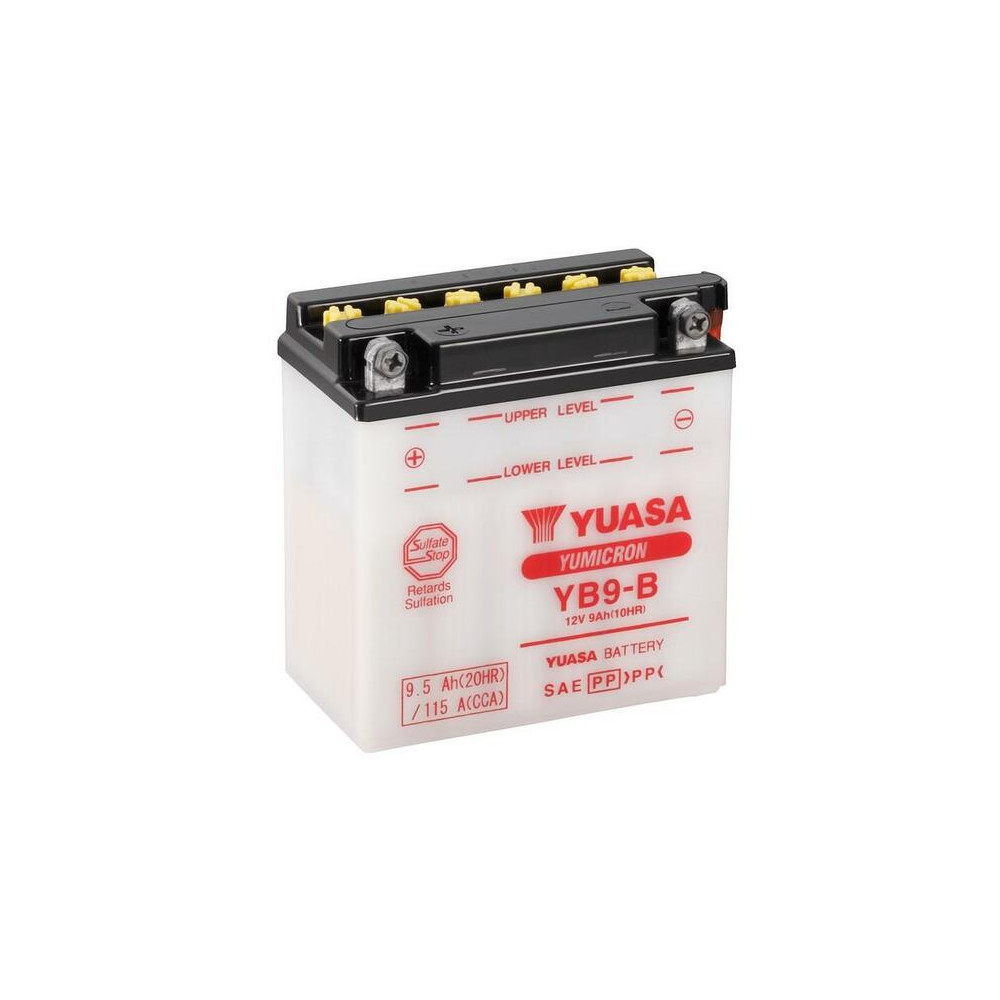 Batterie YUASA conventionnelle sans pack acide - YB9-B