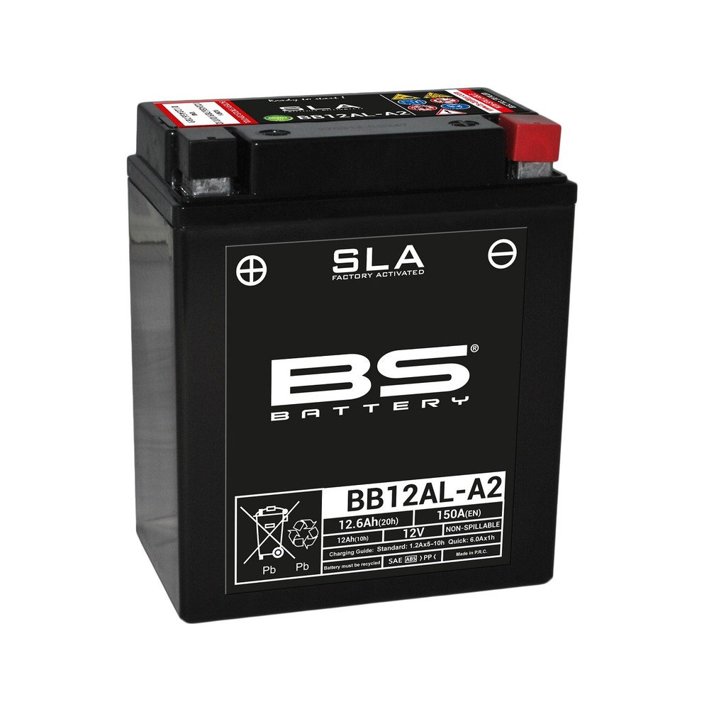 Batterie BS BATTERY SLA sans entretien activé usine - BB12AL-A2