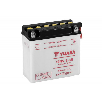 Batterie YUASA conventionnelle sans pack acide - 12N5.5-3B