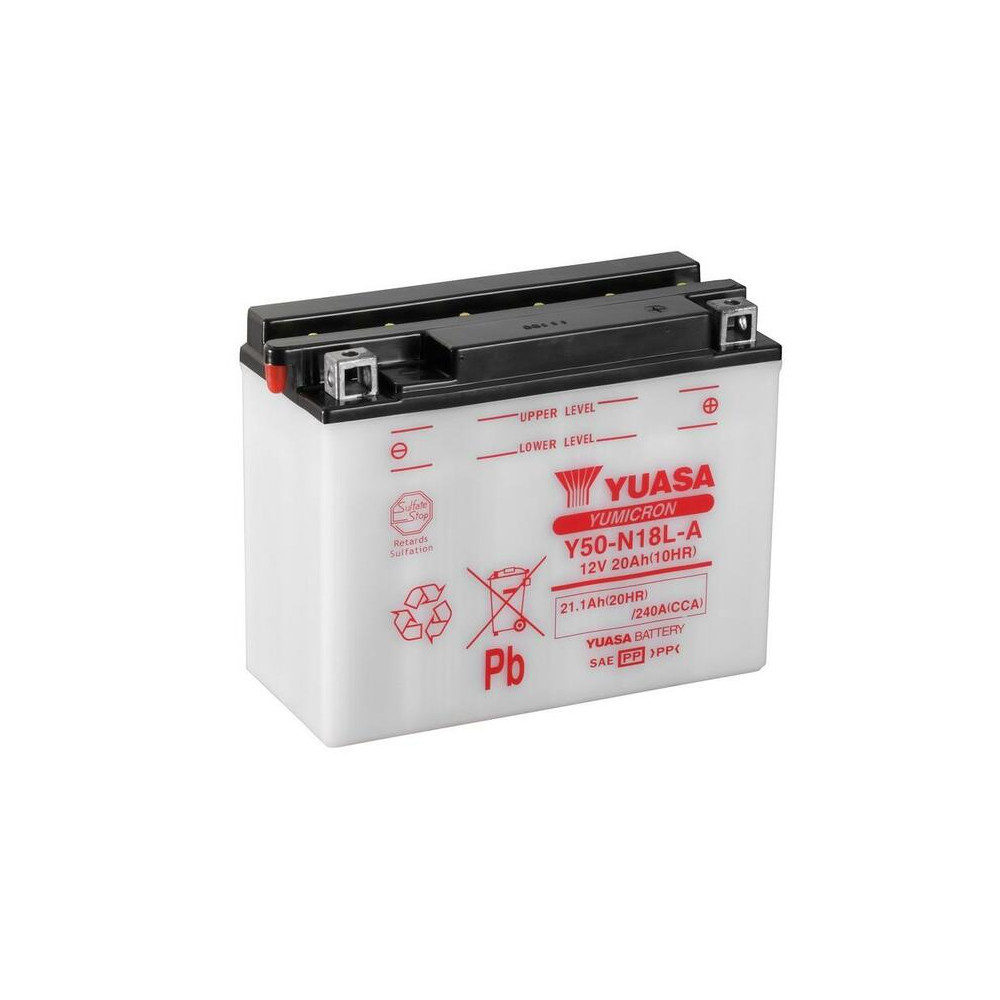 Batterie YUASA conventionnelle sans pack acide - Y50-N18L-A