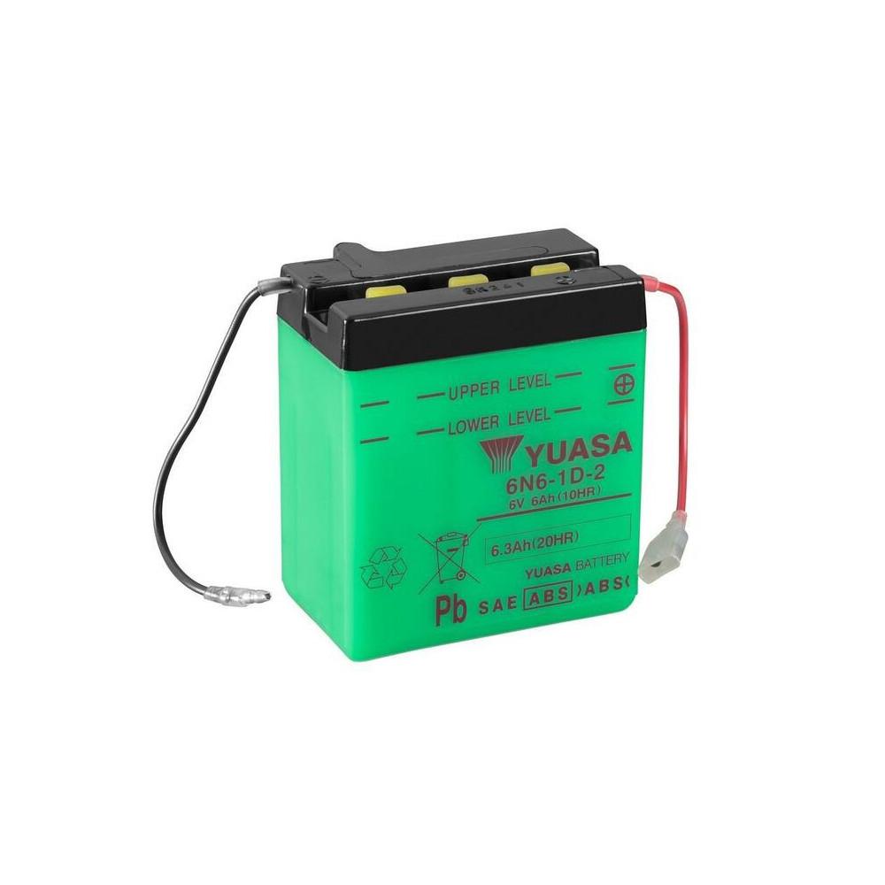 Batterie YUASA conventionnelle sans pack acide - 6N6-1D-2