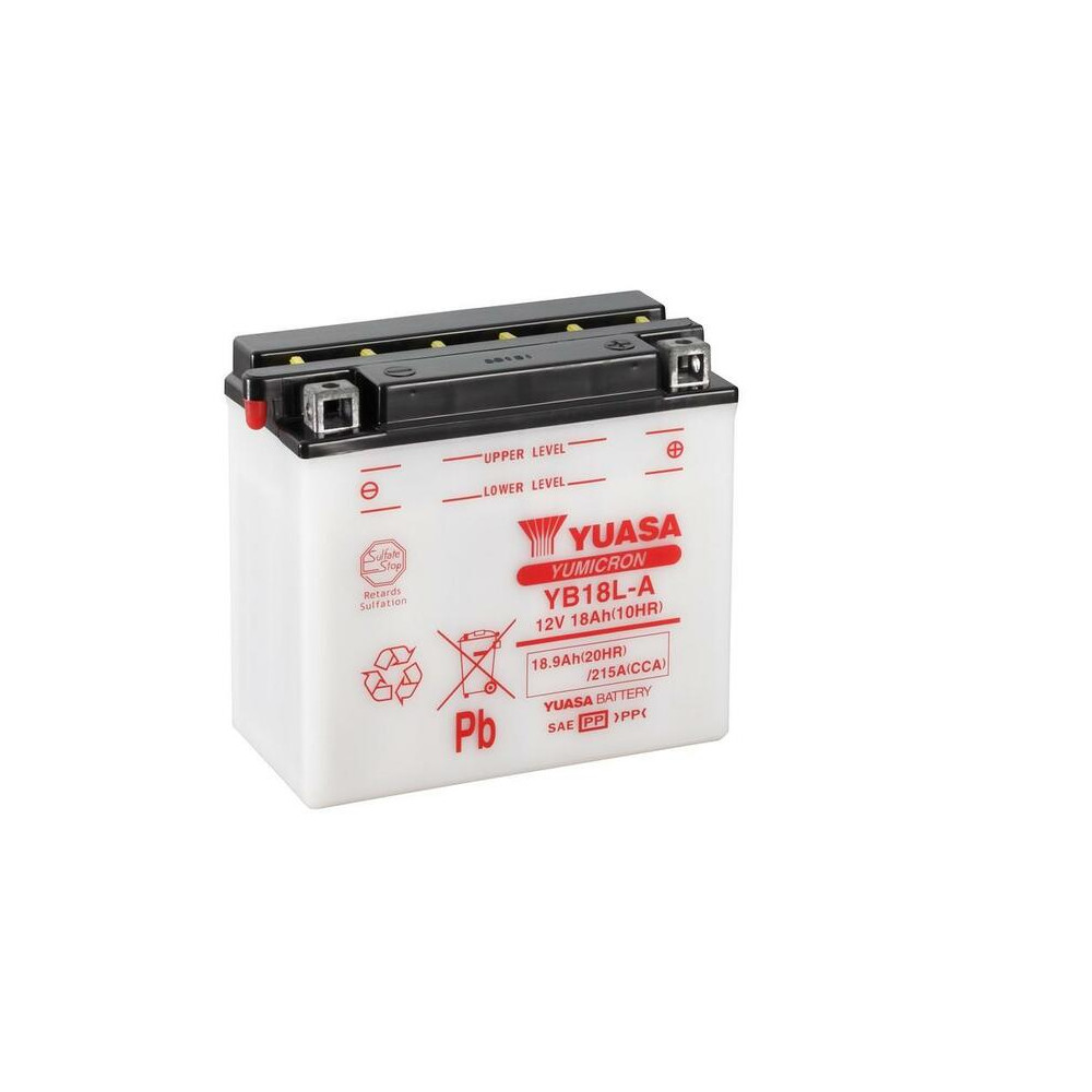 Batterie YUASA conventionnelle sans pack acide - YB18L-A