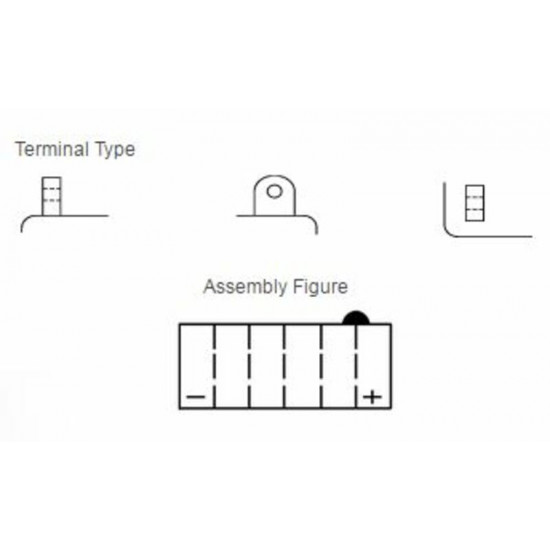 Batterie YUASA conventionnelle sans pack acide - YB7C-A