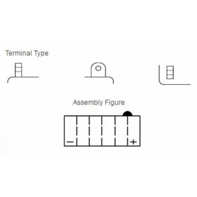 Batterie YUASA conventionnelle sans pack acide - YB7C-A