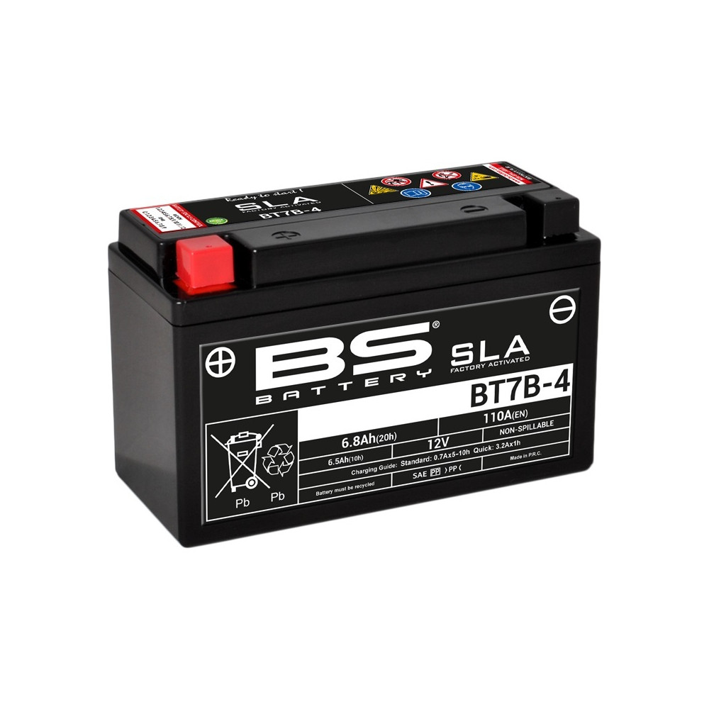 Batterie BS BATTERY SLA sans entretien activé usine - BT7B-4