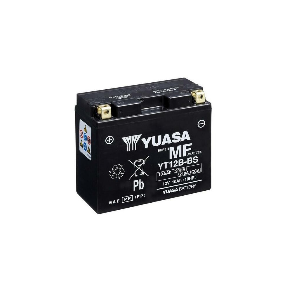 Batterie YUASA Sans entretien avec pack acide - YT12B-BS