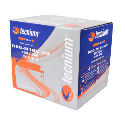 Batterie TECNIUM conventionnelle avec pack acide - B50-N18L-A3