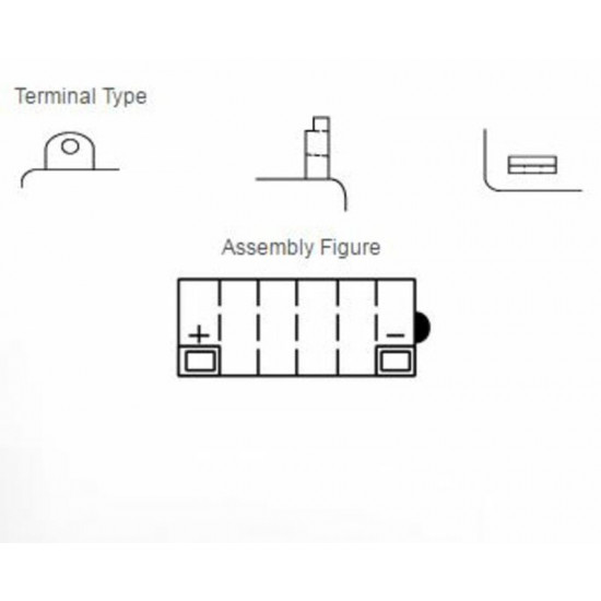 Batterie YUASA conventionnelle sans pack acide - 12N9-4B-1