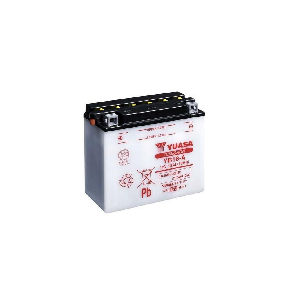 Batterie YUASA conventionnelle sans pack acide - YB18-A