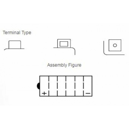 Batterie YUASA conventionnelle sans pack acide - YB14A-A2