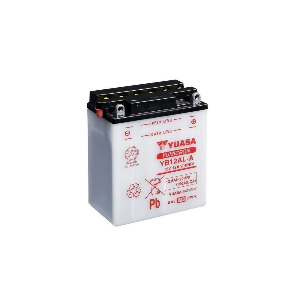 Batterie YUASA conventionnelle sans pack acide - YB12AL-A