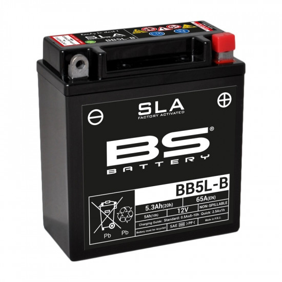 Batterie BS BATTERY SLA sans entretien activé usine - BB5L-B