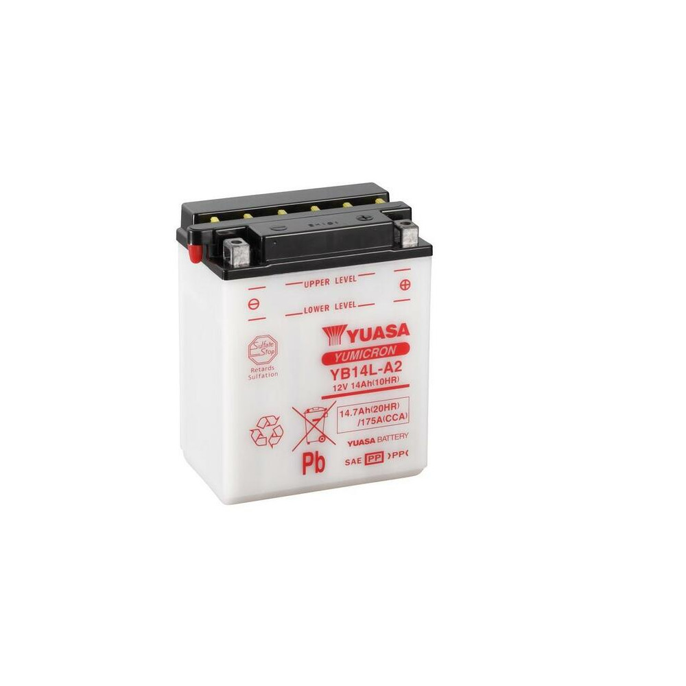 Batterie YUASA conventionnelle sans pack acide - YB14L-A2