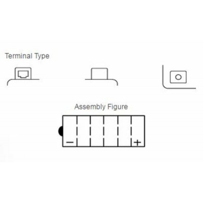 Batterie YUASA conventionnelle sans pack acide - YB9L-A2