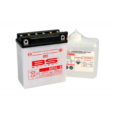 Batterie BS BATTERY Haute-performance avec pack acide - BB5L-B