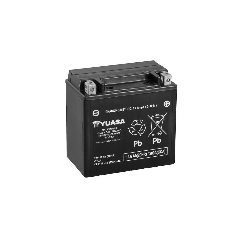 Batterie YUASA Sans entretien avec pack acide - YTX14L-BS