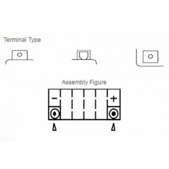 Batterie YUASA Sans entretien avec pack acide - YTX14L-BS