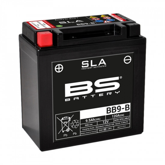 Batterie BS BATTERY SLA sans entretien activé usine - BB9-B