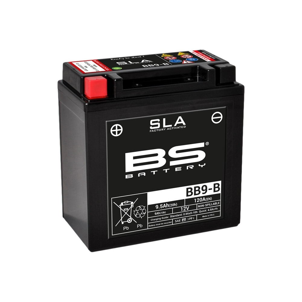 Batterie BS BATTERY SLA sans entretien activé usine - BB9-B