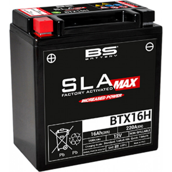 Batterie BS BATTERY SLA Max sans entretien activé usine - BTX16H