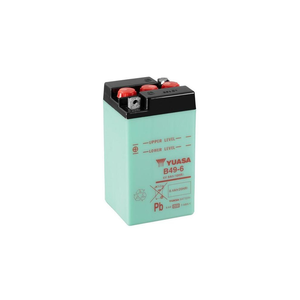 Batterie YUASA conventionnelle sans pack acide - B49-6