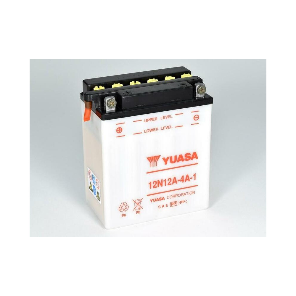 Batterie YUASA conventionnelle sans pack acide - 12N12A-4A-1