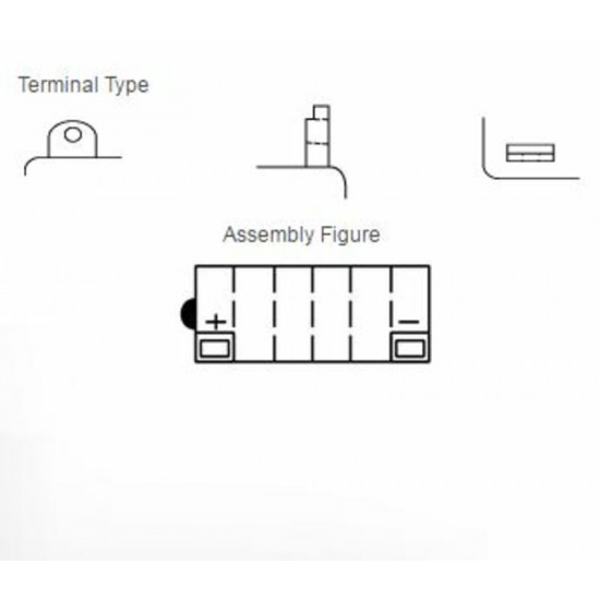 Batterie YUASA conventionnelle sans pack acide - 12N12A-4A-1