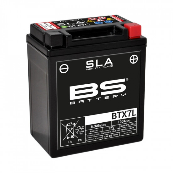 Batterie BS BATTERY SLA sans entretien activé usine - BTX7L