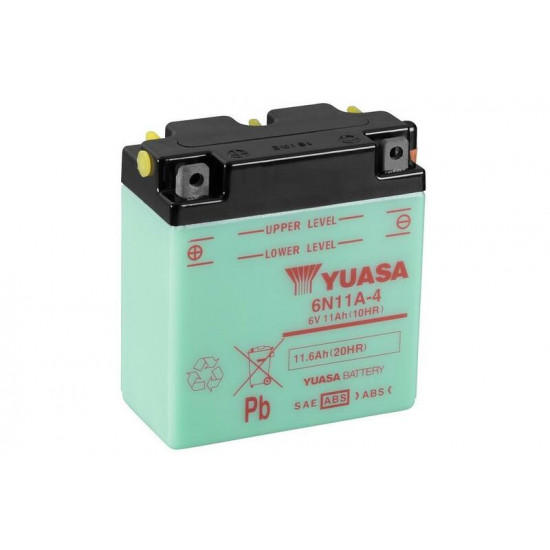 Batterie YUASA conventionnelle sans pack acide - 6N11A-4