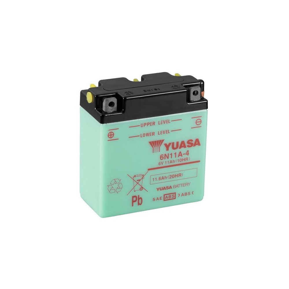 Batterie YUASA conventionnelle sans pack acide - 6N11A-4