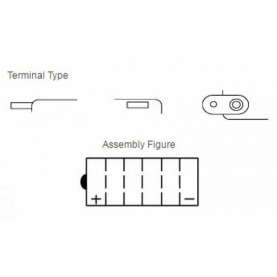 Batterie YUASA conventionnelle sans pack acide - YHD-12