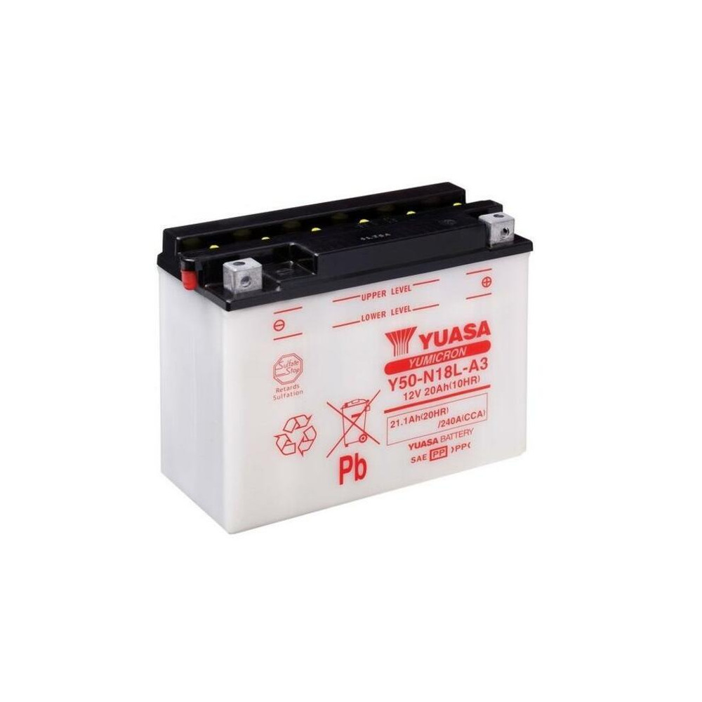 Batterie YUASA conventionnelle sans pack acide - Y50-N18L-A3