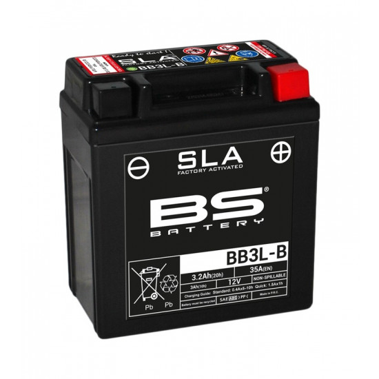 Batterie BS BATTERY SLA sans entretien activé usine - BB3L-B