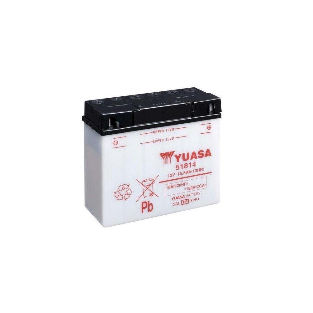 Batterie YUASA conventionnelle sans pack acide - 51814