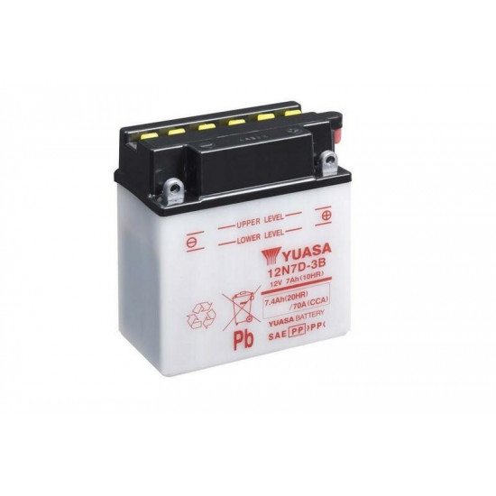 Batterie YUASA conventionnelle sans pack acide - 12N7D-3B