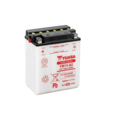 Batterie YUASA conventionnelle sans pack acide - YB14-A2