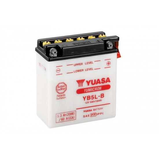 Batterie YUASA conventionnelle avec pack acide - YB5L-B