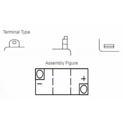 Batterie YUASA conventionnelle sans pack acide - B38-6A