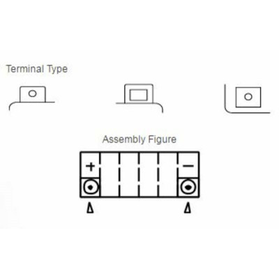 Batterie YUASA Sans entretien avec pack acide - YTX14H-BS