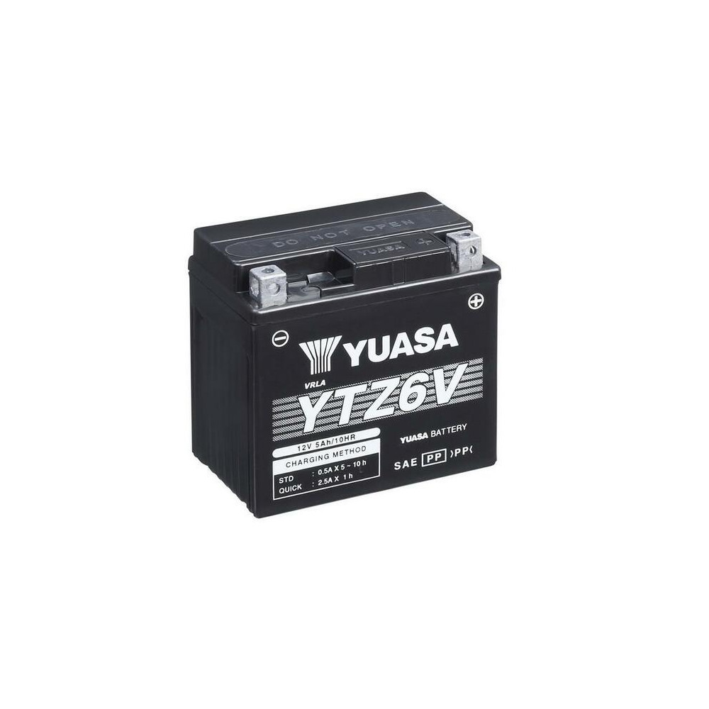 Batterie YUASA W/C sans entretien avec pack acide - YTZ6V