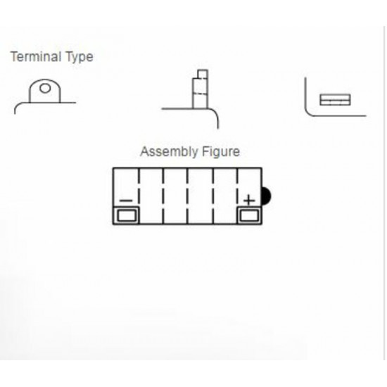 Batterie YUASA conventionnelle sans pack acide - 12N5-3B