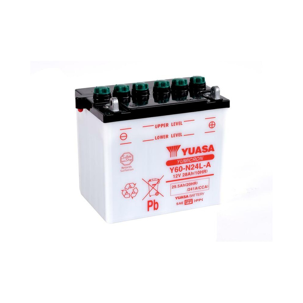 Batterie YUASA conventionnelle sans pack acide - Y60-N24L-A