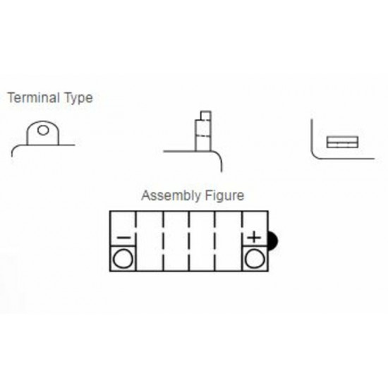 Batterie YUASA conventionnelle sans pack acide - YB10L-BP