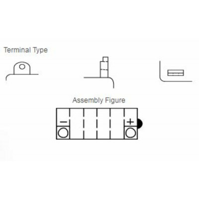 Batterie YUASA conventionnelle sans pack acide - YB10L-BP