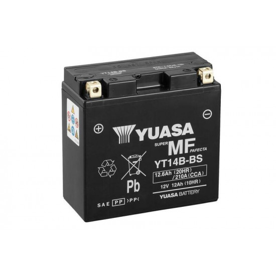 Batterie YUASA Sans entretien avec pack acide - YT14B-BS