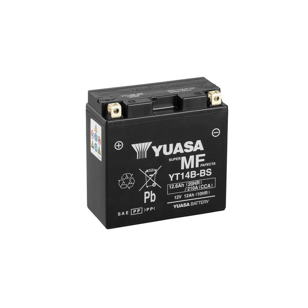 Batterie YUASA Sans entretien avec pack acide - YT14B-BS