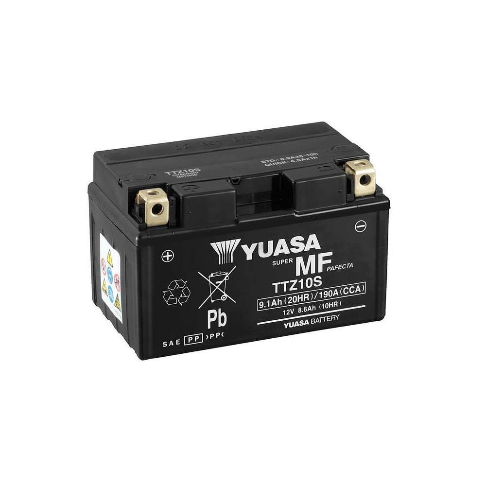 Batterie YUASA Sans entretien avec pack acide - TTZ10S