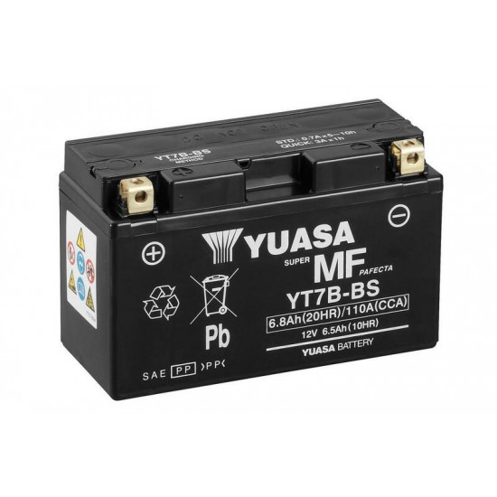 Batterie YUASA Sans entretien avec pack acide - YT7B-BS