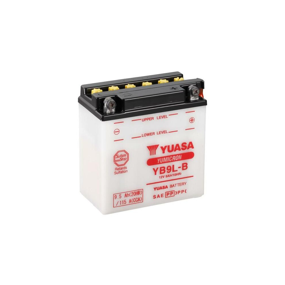 Batterie YUASA conventionnelle sans pack acide - YB9L-B