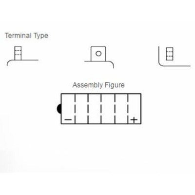 Batterie YUASA conventionnelle sans pack acide - 51913